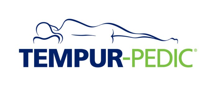 Tempur Pedic logo on background