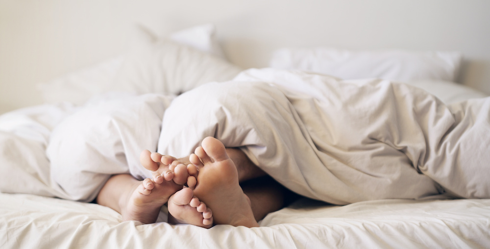 Toes in bed
