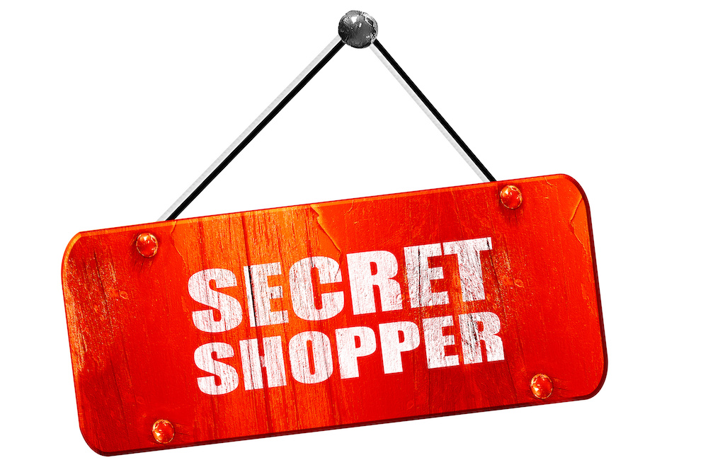 Secret Shopper sign
