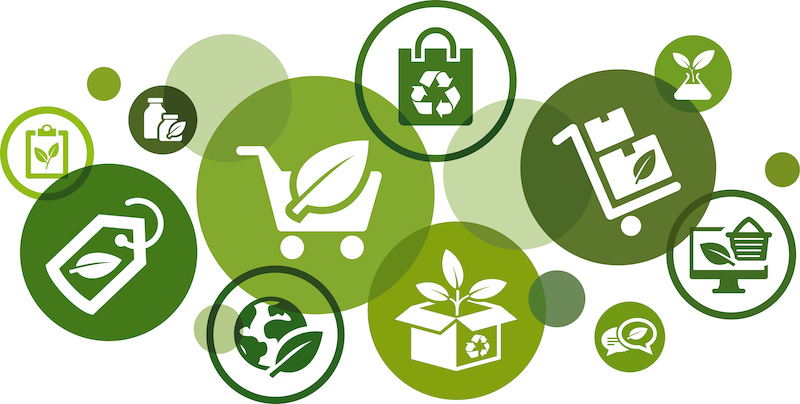 Green store icons.