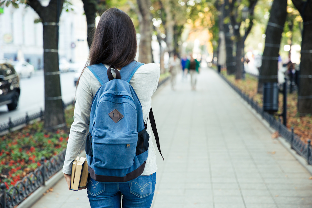 Back to school on college campus