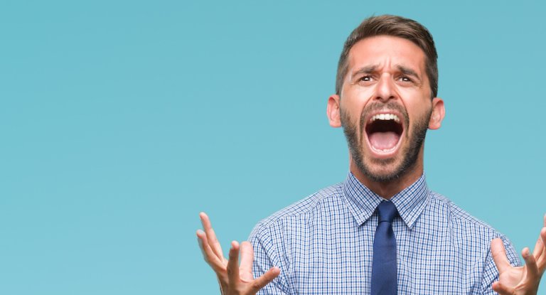 Frustrated man