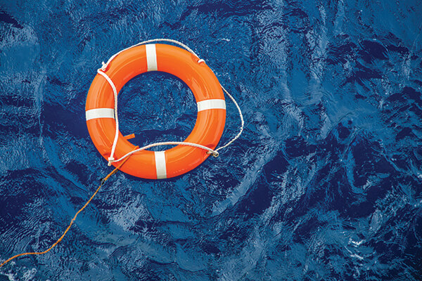 Lifesaver-on-water