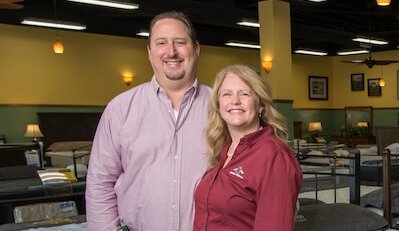 30 years strong Kevin and Kristin Matthews marriage has grown along with their Matthews Mattress chain of sleep shops The couple wed in 1990 and opened their first location in Vacaville California in 1991 