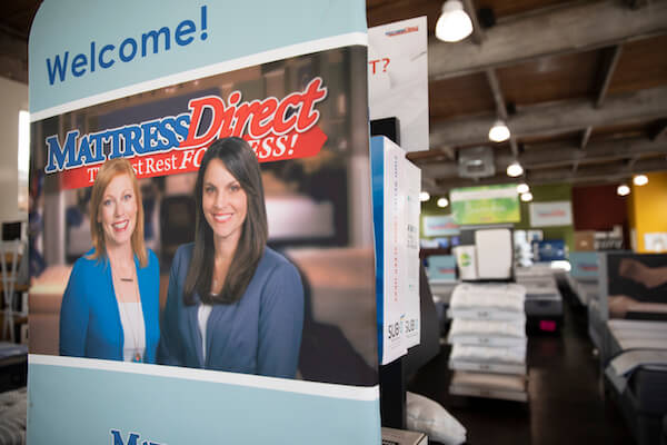 Mattress Direct wall poster Allyson Hingle and Kim Burns