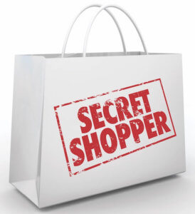 secret shopper shopping bag