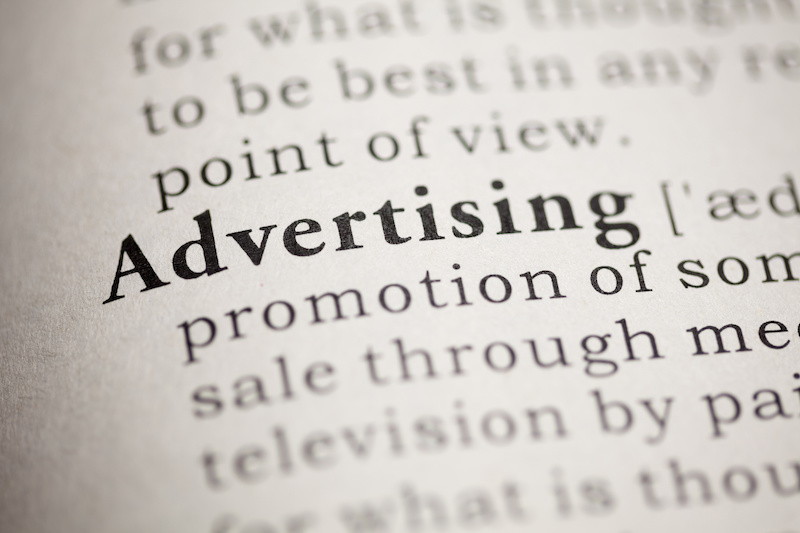 Advertising stock image