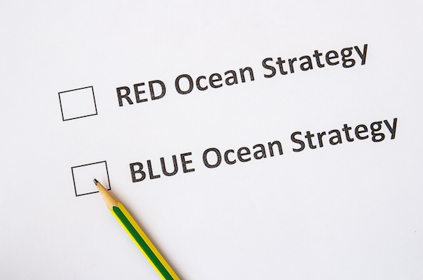 Blue and red ocean strategies