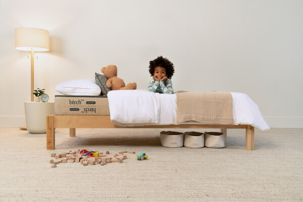 Birch Kids Natural Mattress, a GOTS certified-organic, non-toxic mattress crafted for children.