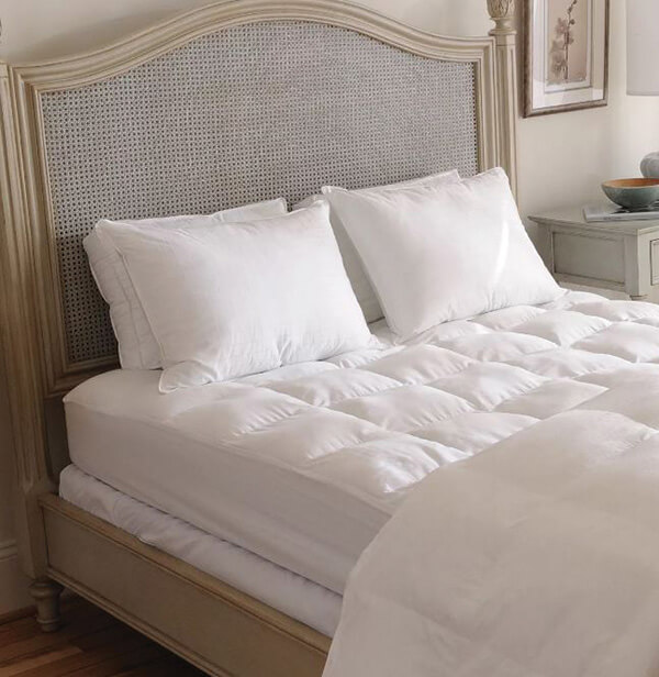 Carpenter Co.’s Beyond Down pillow line, with an adjustable gel-fiber fill, has been a bestseller for decades. The side sleeper version is the most popular model, the company says.