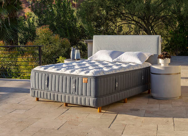 Re-Spun, a collection of seven mattresses designed with recycled denim.