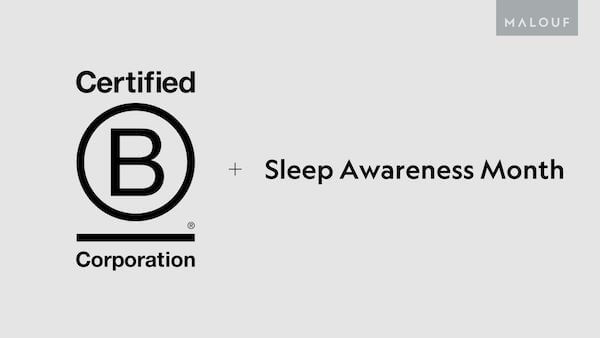 Malouf Certified B Corp logo.