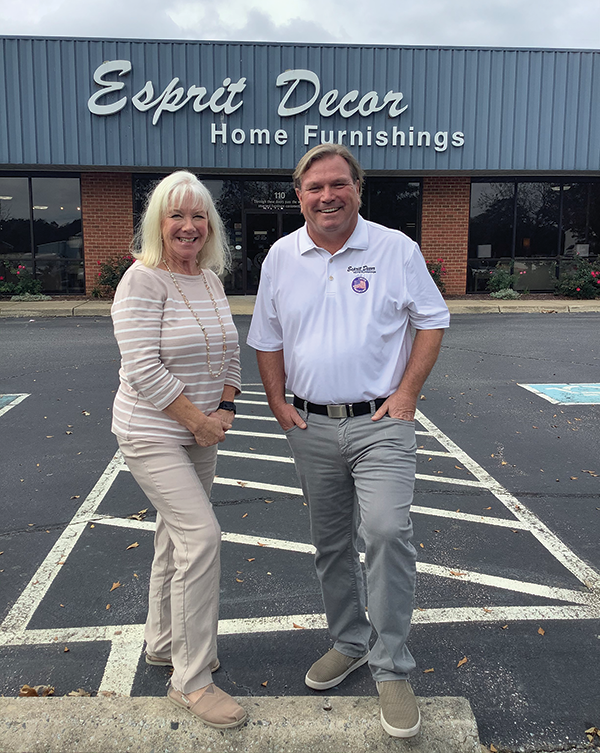 RELATIONSHIP SELLING Beth Keenehan and Ricky Christian are ready to welcome shoppers to the mattress department at Esprit Decor Home Furnishings in Chesapeake, Virginia.
