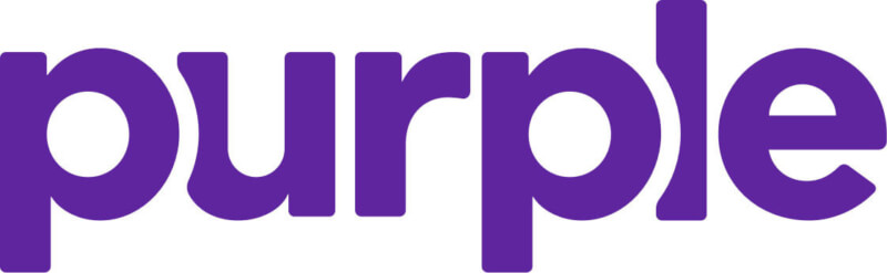 Purple Sales Fall. purple logo