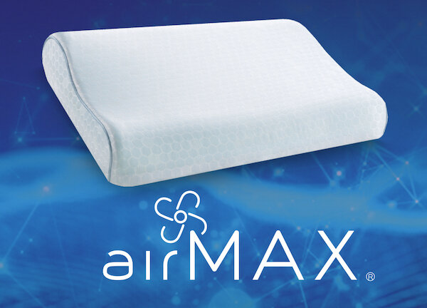 The new breathable foam formulation called AirMAX® pillow.