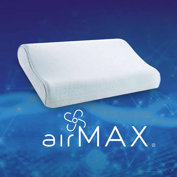 The new breathable foam formulation called AirMAX® pillow.