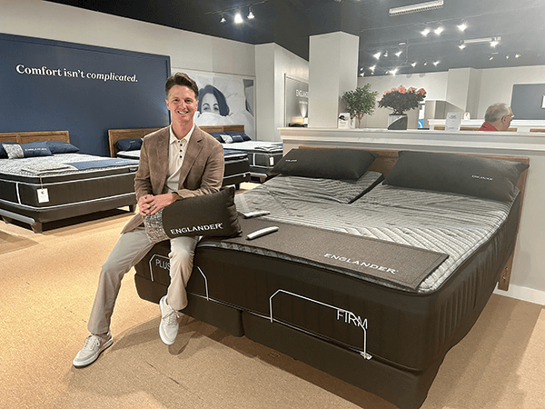 Las Vegas Market Trends. Englander Sleep Products made a splash with the debut of its Flex Head sleep system, a split-head, adjustable bed. 