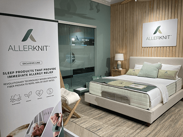 South Bay International introduced three new products: an Active line of mattresses, The Vault battery backup bank for adjustable bases and Allerknit sleep products.