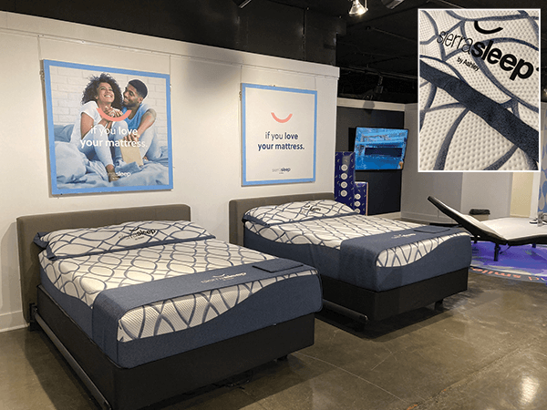 Ashley Furniture introduced a mattress protector and pillows to its bedding program, the real market story for the Arcadia, Wisconsin-based company.