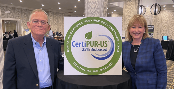 Michael Crowell and Helen Sullivan of CertiPUR-US