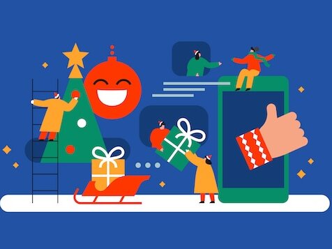 Festive Social Media Marketing. Up your marketing game with these ideas for holiday content and promote social shopping.