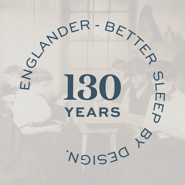 Englander Celebrates 130 Years. Englander 130 years logo.