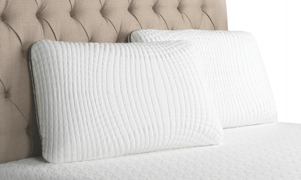 FOR A GOOD MORNING The Dawn House pillow includes CertiPUR-US-certified memory foam with airflow channels for ventilation and cooling.