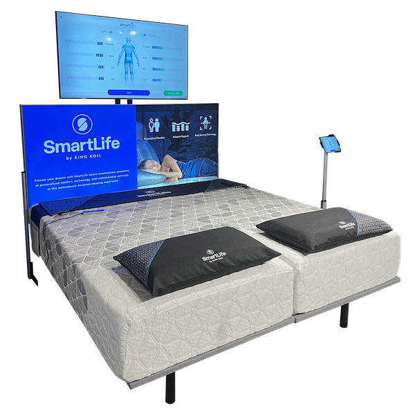 Each of the four new SKUS of SmartLife mattresses features nine comfort settings. 