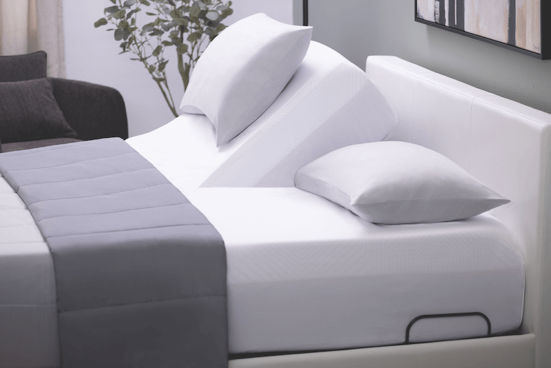 Dual comfort Split-head adjustables, like this one from Leggett & Platt Adjustable Beds, are growing in popularity, thanks in part to lower price points.