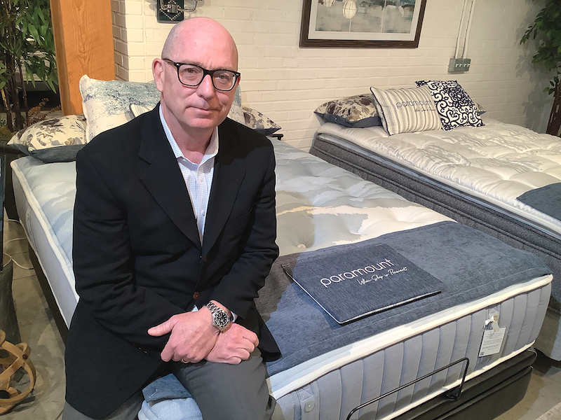 In a soft launch, Paramount Sleep Co. showed two potential cover designs that emphasized the line’s coastal vibes, complete with abalone shells in place of buttons on the handles.