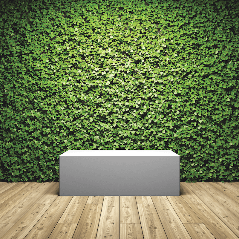 Retail Store Design Trends. GO GREEN Plants, whether scattered around the store or on wall displays, help soothe shoppers.