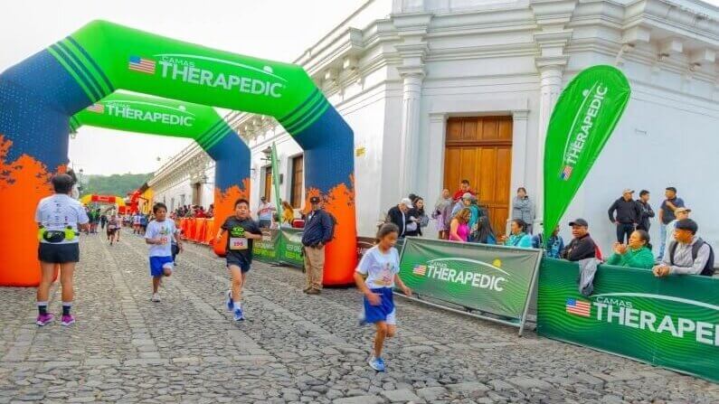 Therapedic's Global Reach. Therapedic sponsors a run in Guatemala.