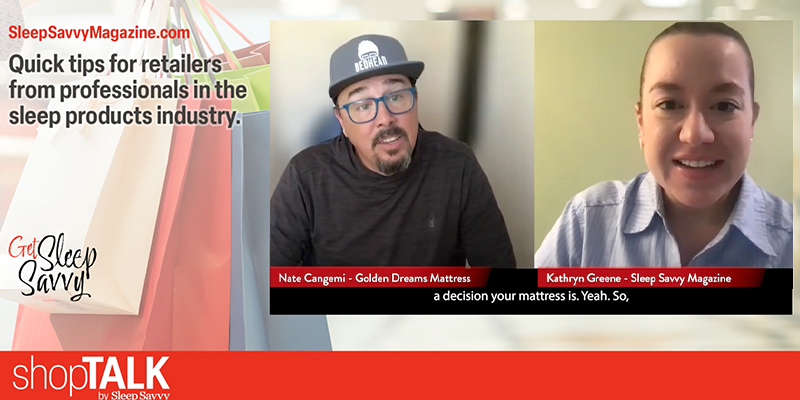 Revolutionizing the Mattress Shopping Experience. Kathryn Greene Interview Nat Cagemi of Golden Mattress Dreams