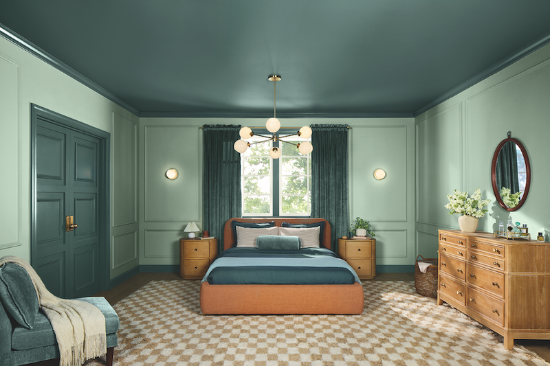 ALL IN A NAME HGTV by Sherwin-Williams picked the pale blue Quietude as its color of the year.