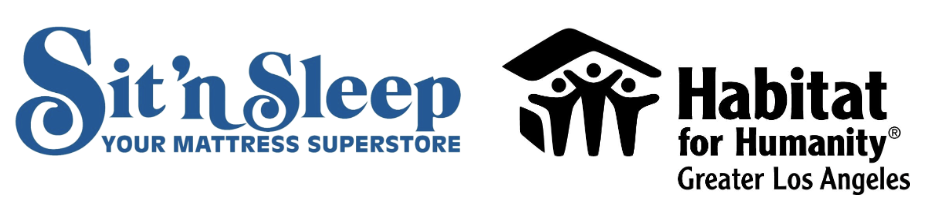 Sit n Sleep and LA Habitat for Humanity logos