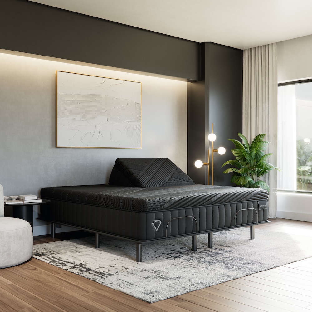 Diamond Mattress expands its Black Diamond line with the new Snowbird split-head hybrid cooling mattress.