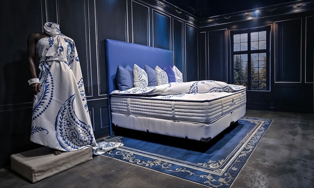 Kingsdown Launches Indigo Dreams. The brand’s new four-bed addition to its Vintage Couture collection tops out at $10,000.